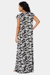 Naiduhall Cotton Full Length Nightdress - Black Print — thumbnail 4